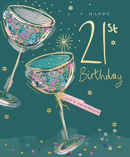 Picture of HAPPY 21ST BIRTHDAY CARD